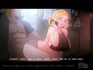 zelda - 2/2; elf; vaginal penetration; 3d sex porno hentai; (by @amai hellen | @oxocrudo | @oxolost) [the legend of zelda]